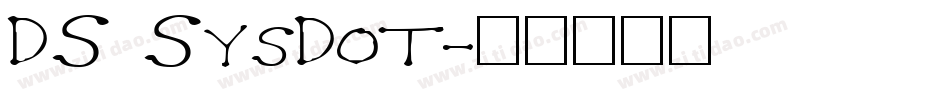 DS SysDot字体转换